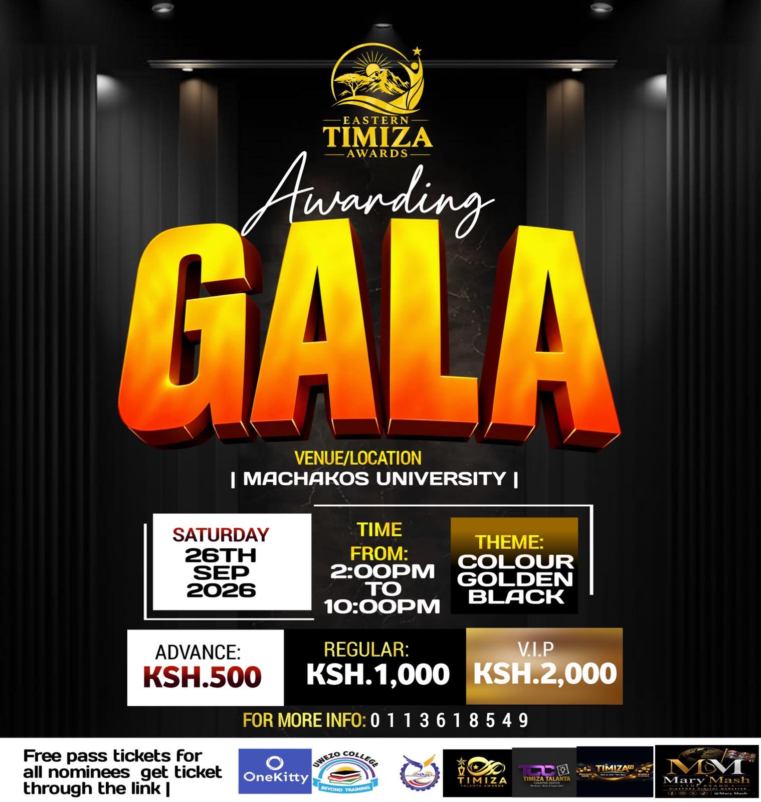 Eastern Timiza Award  Gala