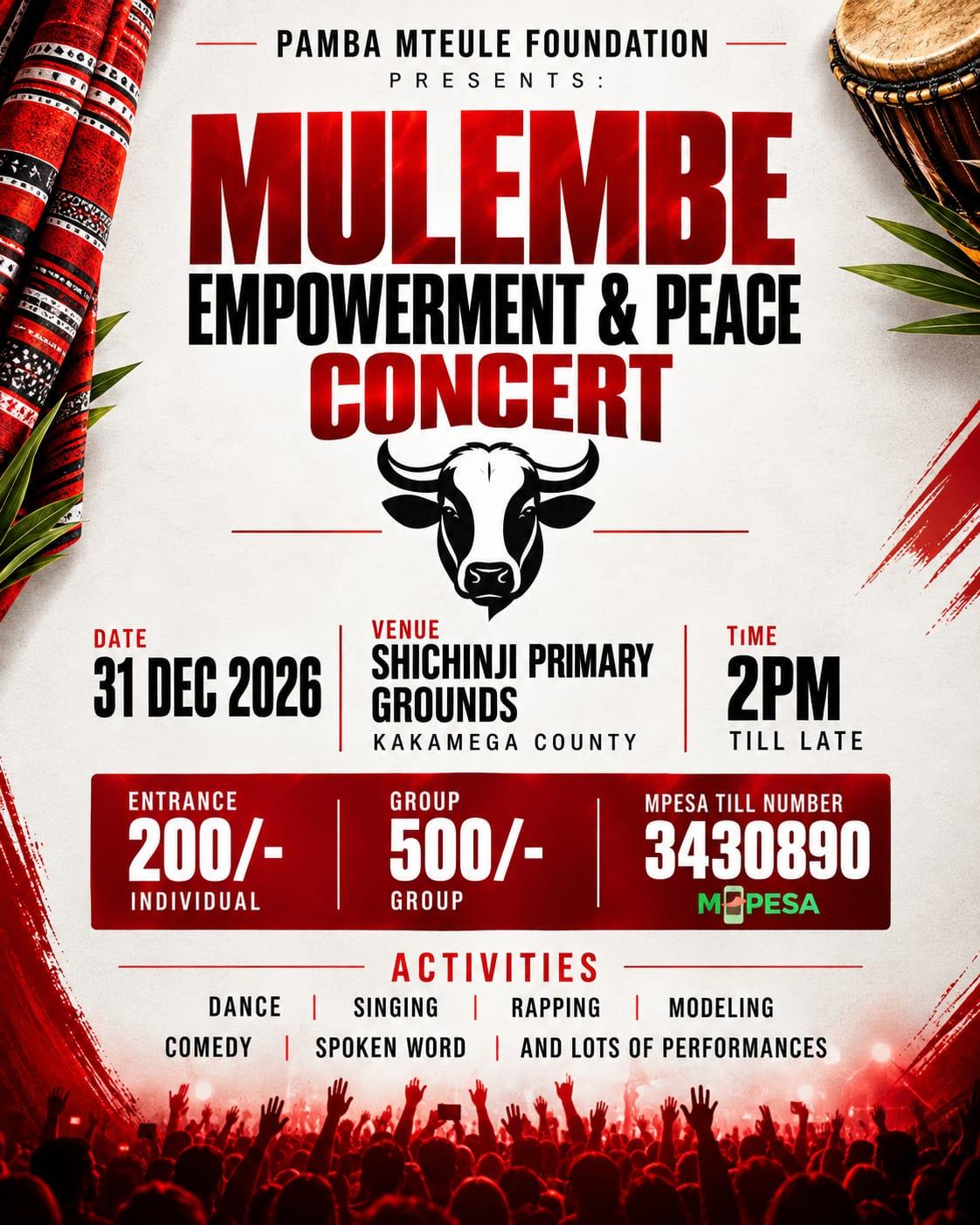 MULEMBE EMPOWERMENT & PEACE CONCERT 2026