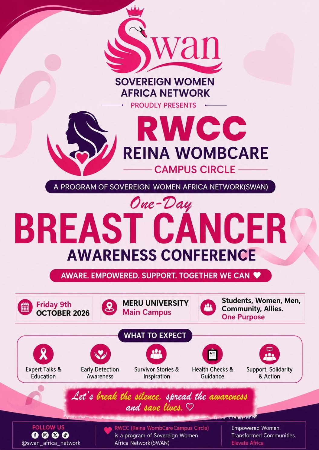PINK TOGETHER β€οΈ
BREAST CANCER AWARENESS EVENT π-1785683069324